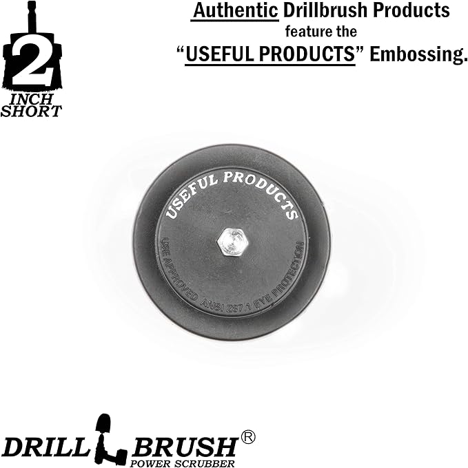 Drill Brush Power Scrubber - Drill Powered Scrub Brush Set - Rug and Carpet Stain Spot Cleaner - Small Round Brush - Spin Brush Set - Glass Cleaner - Upholstery and Leather Brush - Garden - Deck