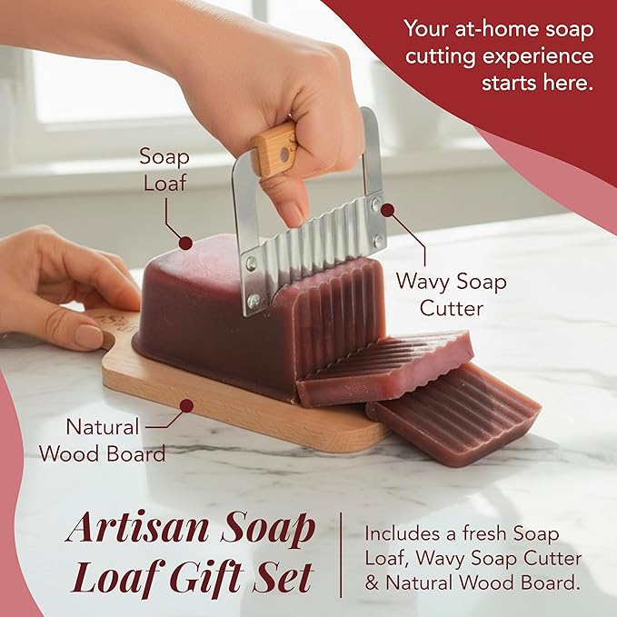 Saavy Naturals Soap Bar Patchouli Rose - Plant-Based Ingredients (1LB)