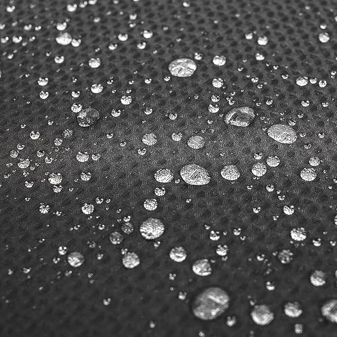 River Dream Stall Heavyweight No Hooks Required Dotted Waffle Weave Shower Curtain with Snap in Liner - 36W x 74H,Hotel Grade,Spa Like Bath Curtain,Graphite Grey