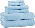 Aston & Arden Egyptian Bath Towel Set - Oversized Ultra Soft Thick & Absorbent, 100% Ringspun Egyptian Cotton Bathroom Towel for Spa, Hotel, 600 GSM, Blue