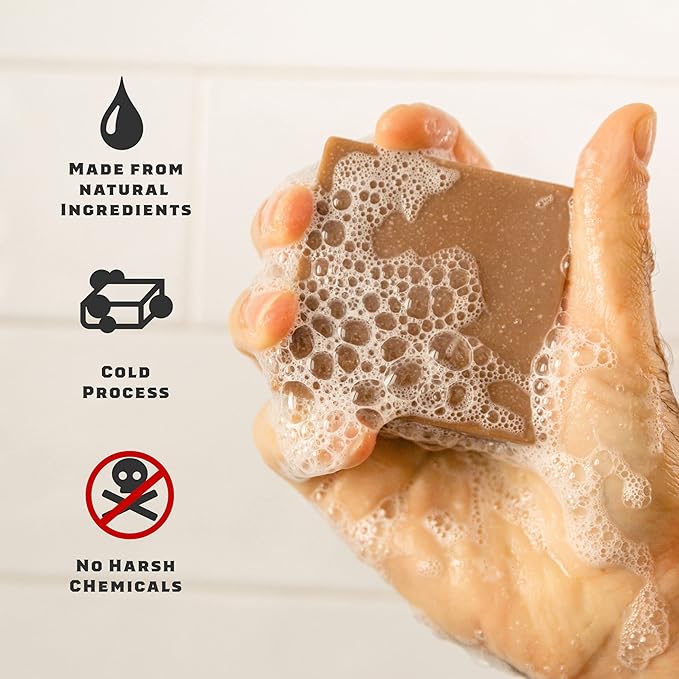 Dr. Squatch Natural Bar Soap for Men - Cold Process Soap with No Harsh Chemicals - Cedar Citrus, Gold Moss, Bay Rum, Pine Tar & Alpine Sage (5 oz, 5-Pack)