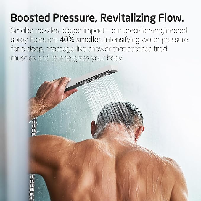 KES Shower Faucet with 10-Inch Rain Shower Head with Handheld Spray, Pressure Balance System with cUPC Certified Valve Polished, XB6230F18-CH