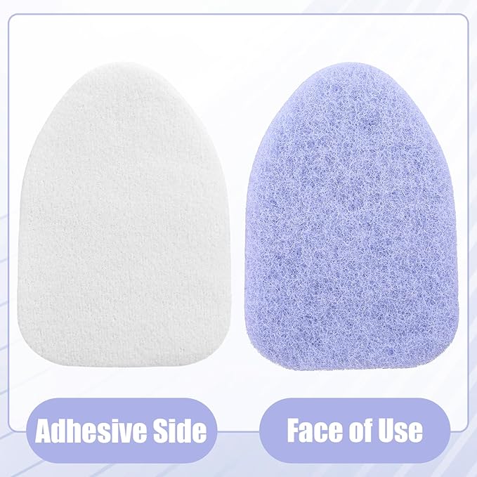 2 Pack Shower Scrubber Refill Pads Non Scratch Scouring Pads Compatible with Clorox Tub Tile Scrubber Brush, Anti Grease Technology Reusable Scrub Sponge for Cleaning Bathroom Kitchen Toilet Wall Sink