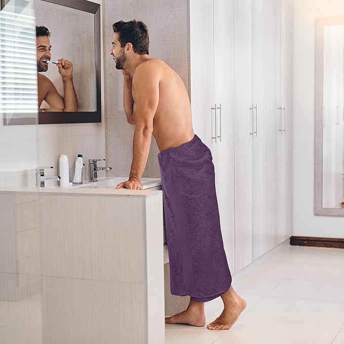 Utopia Towels - Premium Jumbo Bath Sheet 2 Pack - 100% Cotton Highly Absorbent and Quick Dry Extra Large Bath Towel - Super Soft Hotel Quality Towel (35 x 70 Inches, Plum)