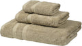 SOFE H&L | Olea Luxury Turkish Cotton Bath Towels Set of 3 : 1 Bath Towel, 1 Hand Towel, 1 Wash Cloths, Green |Thick, Premium, Soft, Durable, Absorbent - Hotel Quality Towel Sets for Bathroom