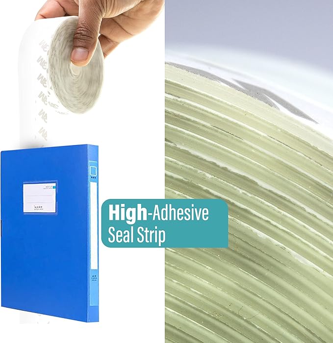 TradeGear 26ft - 45mm Silicone Seal Strip w/Ultra-Strong Adhesive Sticker – Transparent Weather Stripping Anti-Collision Tape for Door & Window Gap Sealing