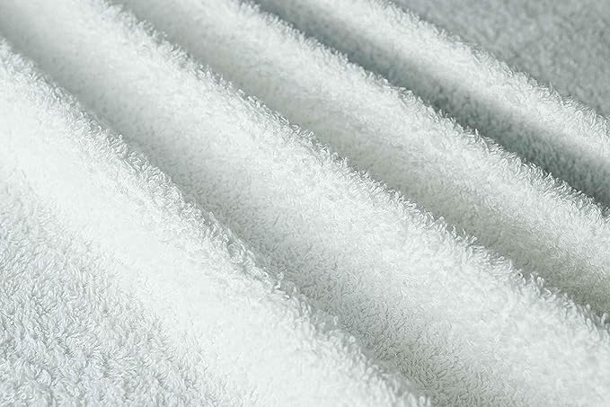 BIOLINEN Cotton Salon Towels Set - White 15"x25" Pack of 24 Ultra Soft 100% Cotton Gym Towel Hand Towel White Daily Usage Maximum Softness and High Absorbency for Home & Spa Easy Care
