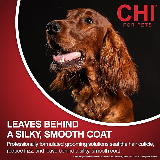 CHI for Dogs Oatmeal Shampoo - Best Dog Wash for Dry Skin and Itch Relief - Gentle Formula with Soothing Ingredients - Sulfate and Paraben Free - pH Balanced - Made in USA, 16 Fl Oz