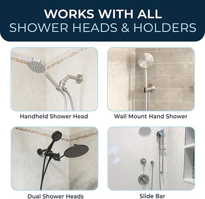 HammerHead Showers Solid Metal Shower Hose Attachment for Showerhead, Extra-Long 72-Inch Universal Replacement Hose for Hand held Shower, Chrome