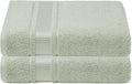 Melissa Linen, 2 Pack Bath Towels 100% Turkish Cotton Towels for Bathroom, Absorb Water, Quick Dry, Soft Shower Towel, 28 x 55 inches, Spa and Hotel Quality, Mint Green