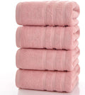 Cotton Bath Towel – Large 30x60 Inches, Soft, Thick & Absorbent Towel for Bathroom, Spa, or Home Use (Pink, 4 Pack – 30"x60")