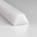 67 Inch Collapsible Shower Water Dam, Shower Threshold Water Dam Shower Barrier, Dry and Wet Separation Door Dam Water Stopper Kitchen Shower Threshold Silicon Water Blocker(Mini Trapezoid)