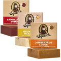 Dr. Squatch Natural Bar Soap for Men - Cold Process Soap with No Harsh Chemicals - Sandalwood Summit, Mountain Meadow & Lumberjack Lodge (5 oz, 3-Pack)