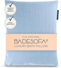 BADESOFA® Luxury Bath Pillow S - Ultra Comfortable & Quick-Drying Bath Back Pillow - Washable Full Body Bath Pillow for Bathtub - Therapeutic Head and Neck Support - Luxury Spa Cushion in Blue