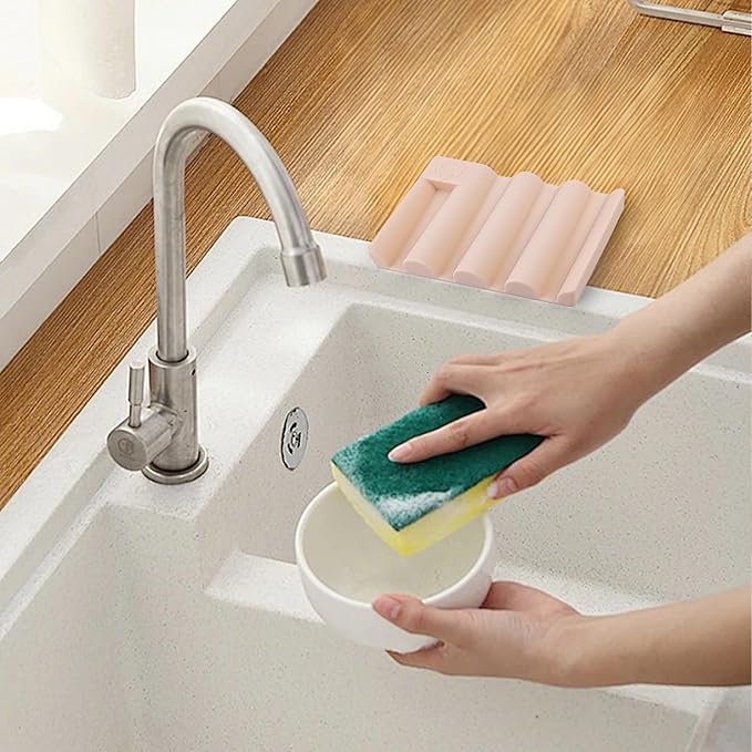 Soap Dish for Shower, Bathroom & Kitchen – Non-Slip, Self-Draining Design to Keep Soap Dry, Extend Soap Life – Easy to Clean, Compact & Durable (Pink, 2 pcs)