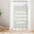 Stitch & Stone Shower Curtain Liner, Premium Medium Weight Durable Waterproof 6g PEVA for Bathroom with Weighted Magnets, Extra Long 54" x 78", Frosty 1 Pack