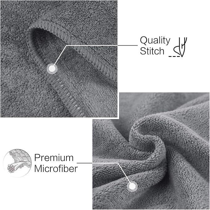 SUNLAND Microfiber Gym Bath Towel Ultra Soft Travel Camping Towel Super Absorbent Swimming Sport Towels for Adults and Children