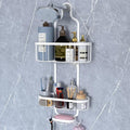 Kadolina White Hanging Shower Caddy, 3-Tier Bathroom Organizer with Soap Dish, Rust Resistant, Quick Dry, Assembly Required