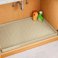 Jin&Bao Waterproof Under Sink Mat 31" x 22", Thick Silicone Mat Cabinet Protector for Kitchen and Bathroom, Shelf Liner, Home Organizer and Storage, Multipurpose Tray for Gadgets and Essentials