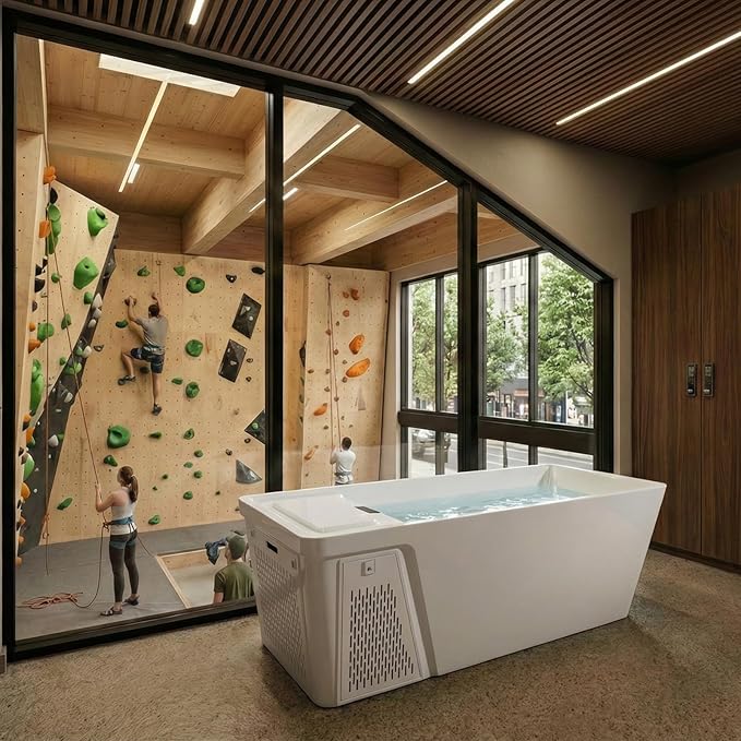 Empava Professional Cold Plunge Tub with Chiller & Heater, Smart Ice Bath System for Home Recovery, Wi-Fi Control,Designed for Daily Performance & Deep Relaxation,79 In