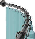 Zenna Home Curved Shower Curtain Rod, No Drill, 50-72 Inch Adjustable Tension Shower Rod for Bathroom, Rustproof, 1-Inch Diameter, Non Slip, Easy Install, Adds Space in Shower, Bronze