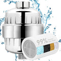 BBLIFE Upgrade Much More Efficient Plastic Shower Filter, High Revitalizing Shower Filter to Remove 99% Chlorine, to Clean Hard Water, Refresh Water Condition, Improve Your Skin and Hair, BPSF