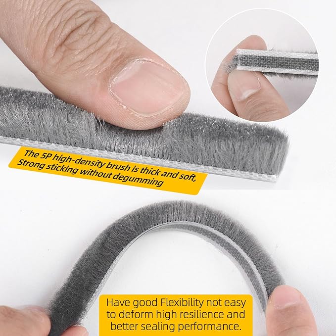 40FT Window Weather Stripping Door Seal - Weather Strip Insulation for Door Frame & Window, Soundproofing Weather Stripping