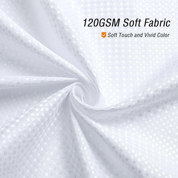 Gibelle Small Stall Shower Curtain 36 x 72, Narrow Half Waffle Weave Textured Fabric Shower Curtain for Bathroom, Water Repellent, Machine Washable, White