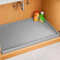 Jin&Bao Waterproof Under Sink Mat 31" x 22", Thick Silicone Mat Cabinet Protector for Kitchen and Bathroom, Shelf Liner, Home Organizer and Storage, Multipurpose Tray for Gadgets and Essentials