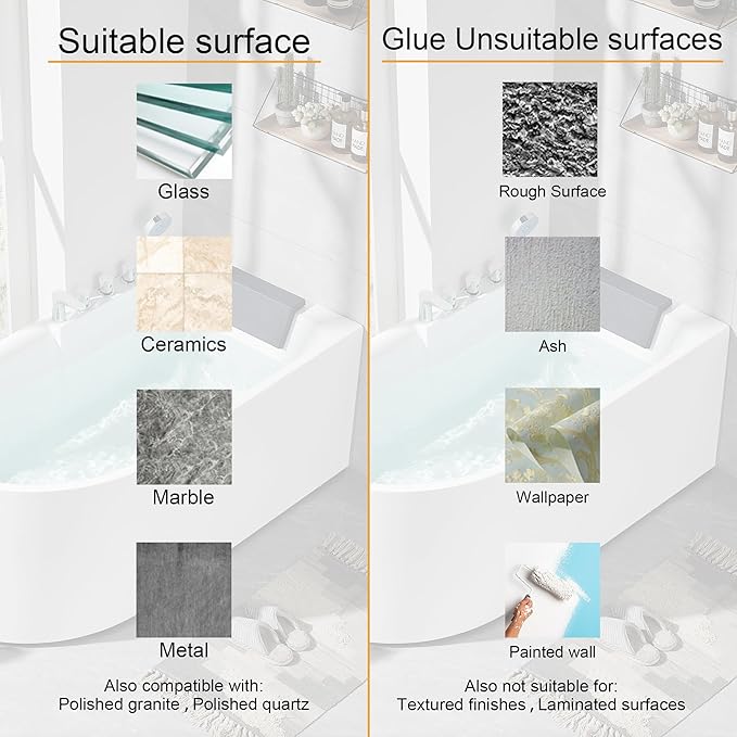 Mofason Silicone Shower Splash Guard, Clear Bathtub Corner Splash Guard, Bathroom Shower Water Guard with Adhesive for Fixing, Can Be Used in Washbasin, Tubs, Sinks Etc - 2Pack
