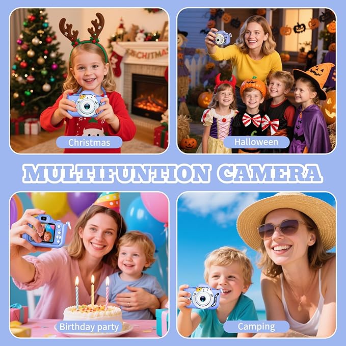 Upgrade Kids Selfie Camera for Boys,Girls Christmas Birthday Festival Gift for Kids,Digital Camera for Toddlers Toys for 3 4 5 6 7 8 9 10 11 12 Year Old