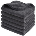 SINLAND Absorbent Coral Velvet Washcloth Ultra Soft Microfiber Face Towels 12 x 12 inch Multi-Purpose Face Cloths for Household and Sport