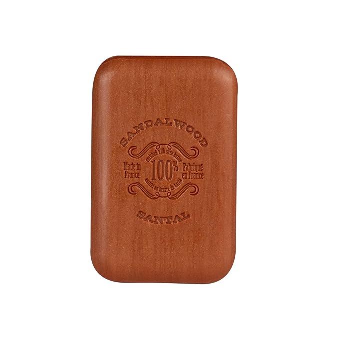 La Chatelaine Unisex, Men, Women Bar Soap| Natural and Organic |Triple Milled | Made in France | Large (Sandalwood)