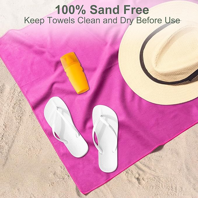 Camping Towel,2 Pack Microfiber Travel Sports Towel,Quick Dry-Super Absorbent-Ultra Compact-Ultra Soft-Lightweight.Suitable for Gym,Yoga,Trip,Beach,Shower,Backpacking,Pool(Pink)