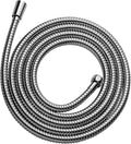 OFFO Shower Hose, 100 in Kink Free Stainless Steel Shower Hose Attachment Electroplating Handheld Shower Head Hose Flex Hoses Extension with Brass Insert & Nut for Pet Bathing Cleaning,Chrome