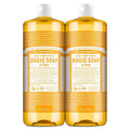 Dr. Bronner's Magic Soap-Pure-Castile Liquid Soap (Citrus, 32oz, 2-Pack)-Regenerative Organic Certified Oils, 18-in-1 Uses: Body, Hair, Laundry, Pets & Dishes, Concentrated, Vegan, Non-GMO