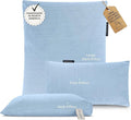 BADESOFA® Luxury Bath Pillows for Tub Full Body Set - 3-Piece Bath Pillow Set with Premium Materials & CleanDry+ - Bathtub Pillows for Head and Neck Support - Tub Pillow for Bathtub in Blue