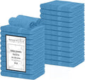 Hand Towels (Pack of 24) Light Blue Economy Towels Salon Towels - 100% Cotton Spa Towel – 16 x 27 Inches Highly Absorbable, Facial, Gym, Hair, Face Towels Bulk