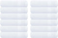 GLAMBURG Ultra Soft 12-Piece Washcloths Set 13x13-100% Ringspun Cotton - Durable & Highly Absorbent Face Towels - Ideal for use in Bathroom, Kitchen, Gym, Spa & General Cleaning - White