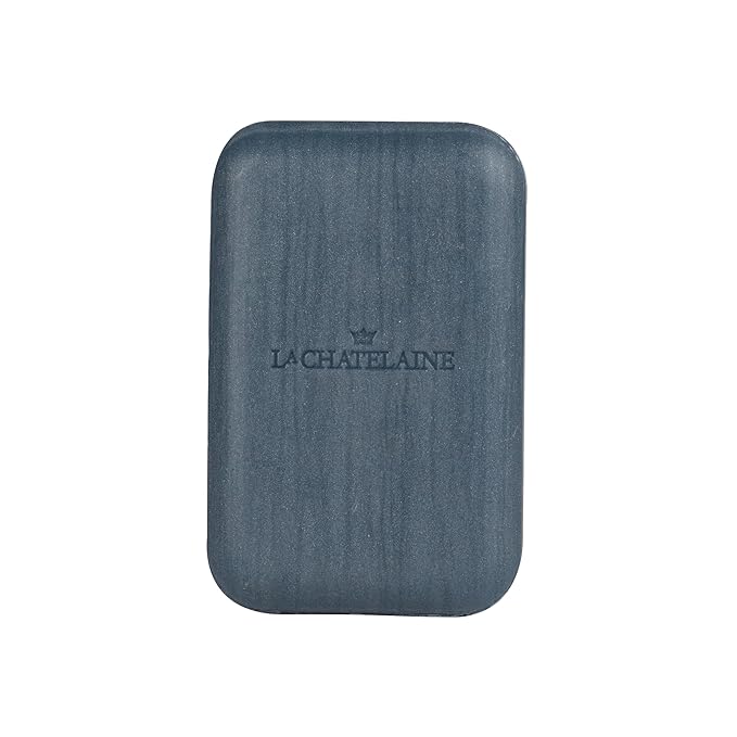 La Chatelaine Shea Butter Bar Soap| Natural and Organic |Triple Milled | Made in France | Unisex, Men, Women | Large (Deep Blue Sea)