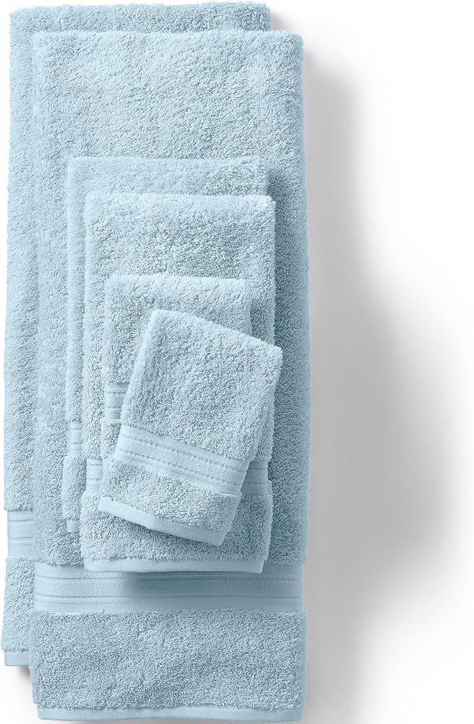 Lands' End Supima Towel Dusty Blue Bath- Bath Towel