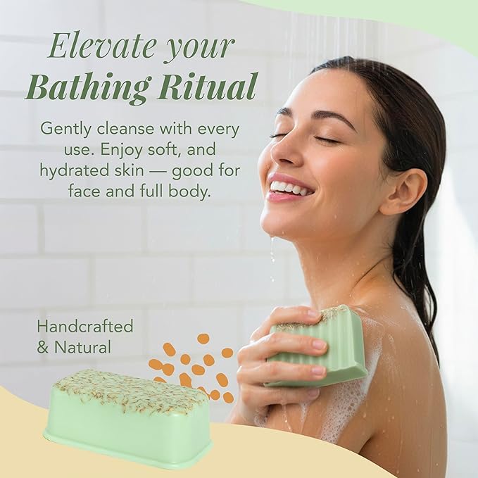 Saavy Naturals Organic Soap Minty Oat - Plant Based Ingredients(1LB)