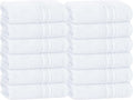 BOUTIQUO Ultra Soft Cotton Washcloths, Contains 12 Piece Face Cloths 12x12 inch, Ideal for Everyday use Face Towels, Compact & Lightweight Multi Purpose Washcloths - White