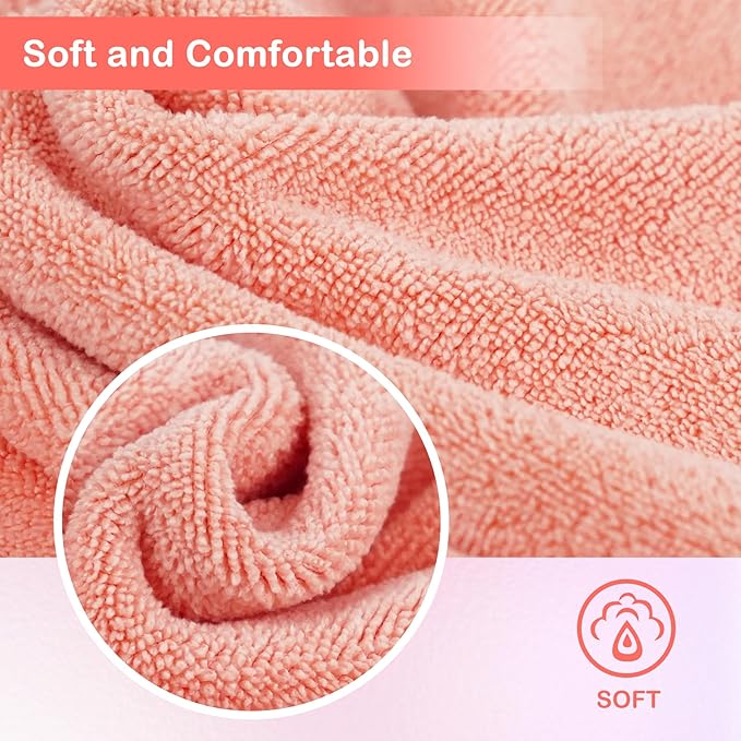 Nugilla Makeup Remover Cloth 12 x 12 Inch, Reusable Makeup Remover Towels for Washing Face, 6 Pack Washable Microfiber Face Cloth Fast Drying Washcloth, Brown/Coral/Green