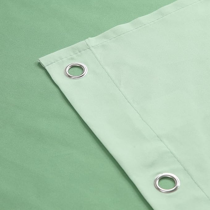 Fabric Shower Curtain 78 Inches Long, Sage Green Ombre Modern Shower Curtains for Bathroom, 72" W x 78" H