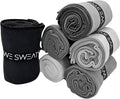 We Sweat’s (6 Pack) Microfiber Gym Towels, Silver ION Odor-Free Absorbent Fiber, Fast Drying Men & Women Workout Gear for Body Sweat, Towels, Sports Exercise Fitness Gear