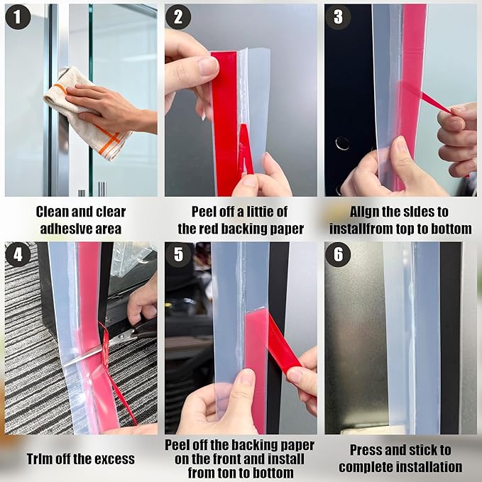 20Ft T-Shaped Door Draft Stopper, Silicone Weather Stripping Seal Tape for Doors and Windows - Clear, 1.38" Wide (35mm)