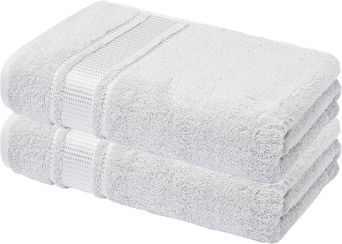 Melissa Linen, 2 Piece Hand Towel Set, 100% Turkish Cotton Face Hand Towels for Bathroom, 20 in x 35 in, Absorbent, Quick Dry, Durable and Soft, Spa and Hotel Quality, Grey