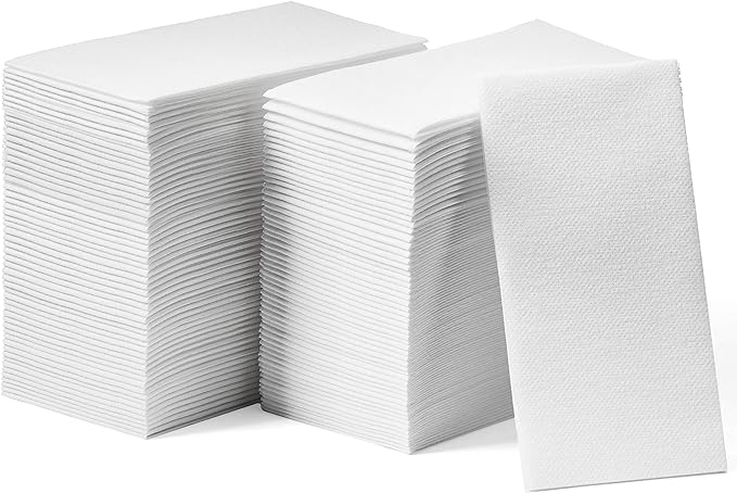 Disposable Linen-Feel Guest Towels [MEDIUM SIZE - Pack of 1500] - Disposable Cloth-Like Hand Towels - Soft And Absorbent Paper Napkin For Kitchen, Bathroom, Party, Wedding, Or Event