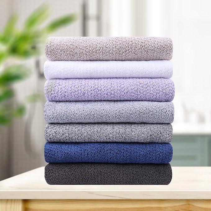 Everplush Diamond Collection Oversized Bath Towel – 1 Pieces, Super Soft & Highly Absorbent, Quick-Drying, Extra Large & Thick. Perfect for Bathroom, Pool, Swimming Use (Grey, 30" x 56" 1PK)